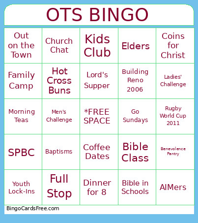 Otumoetai CoC Bingo Card