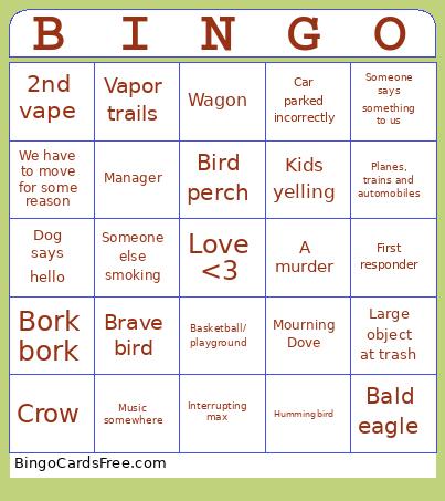 outside  Bingo