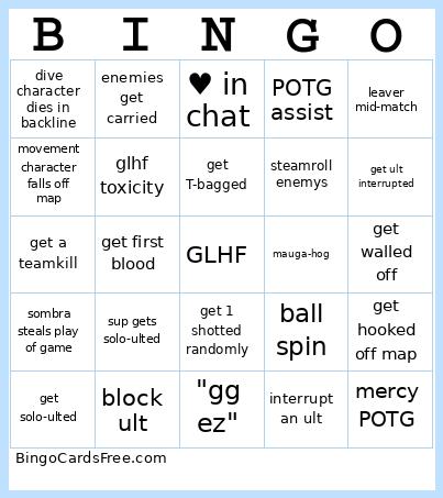 overwatch bingo