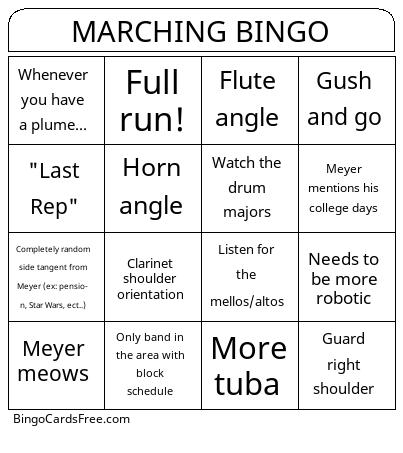 Ozark Band Bingo