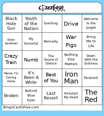 Ozziest Bingo