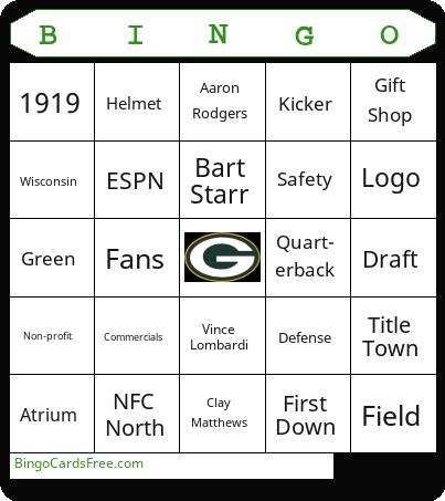 Packer Bingo