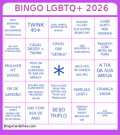 PARADA LGBTQIAPN+ 2026 Bingo Card