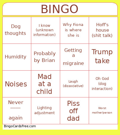 Paris Bingo Card