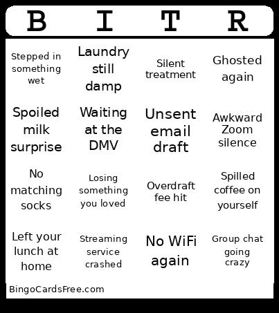 Passover Bingo Card
