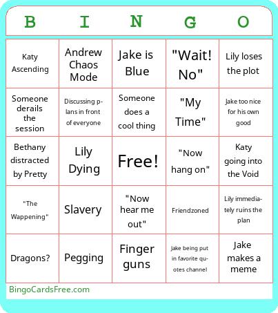 Pathfinder Bingo