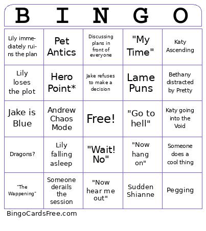 Pathfinder Bingo Cards Free Pdf Printable Game, Title: BINGO