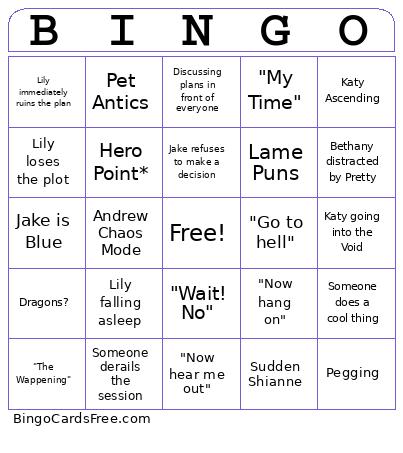 Pathfinder Bingo