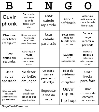 Paulino Bingo Card
