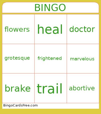 Paul's Life Bingo Card