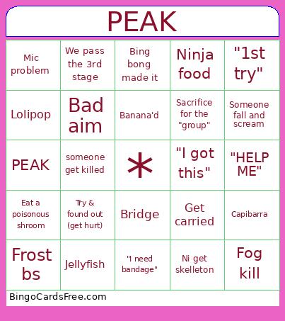 Peak gaming Bingo
