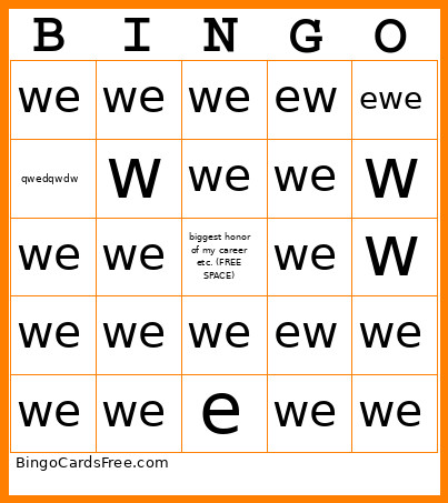 Pee/ Hjgchgchchj Bingo Card