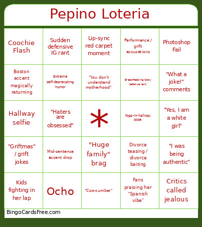 PepLotto Bingo Cards