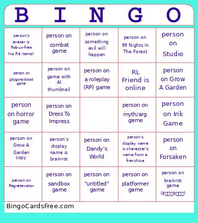 personal Bingo