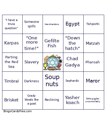 Pesach ‘26! Bingo Card