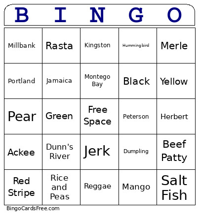 Peterson Reunion Bingo Card