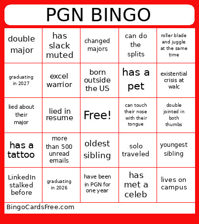 PGN Bingo Card