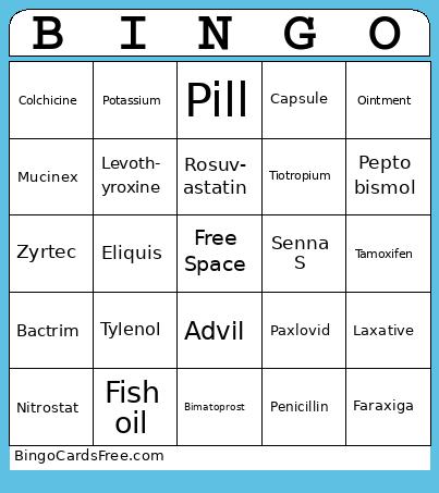 Pharmacy BINGO