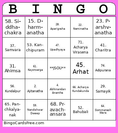 Picnic Bingo