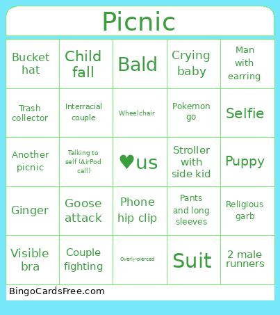 Picnic Bingo