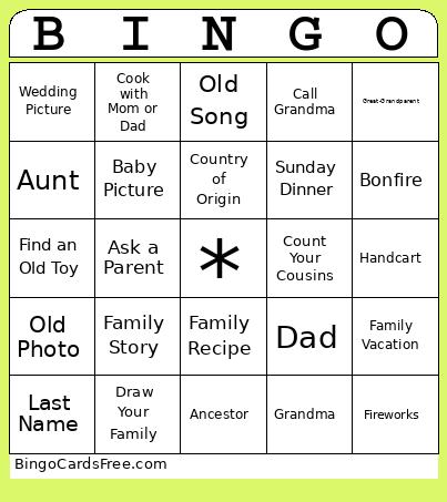 Pioneer Day  Bingo