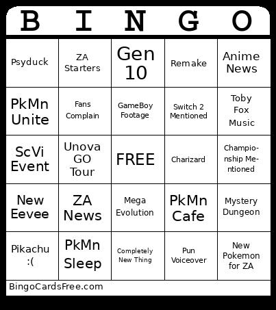 PkMnBingo Cards Free Pdf Printable Game, Title: BINGO