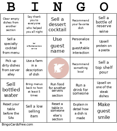 PM Server Bingo Card