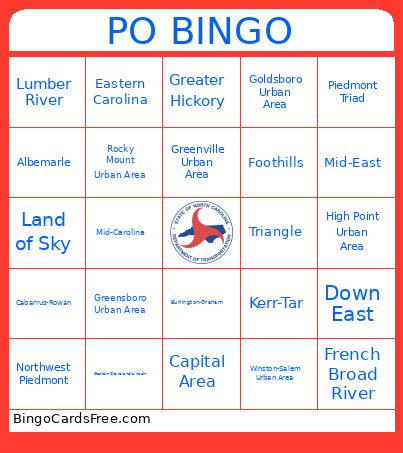 PO Bingo Card