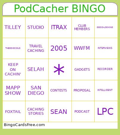 PodCacher BINGO 2025