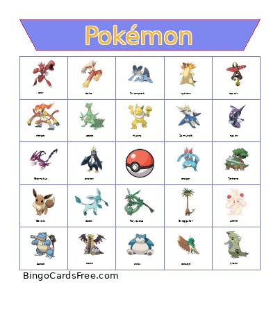 Pokemon Bingo