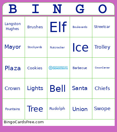 Political Bingo Card