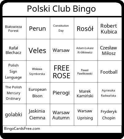 Polski Club Bingo