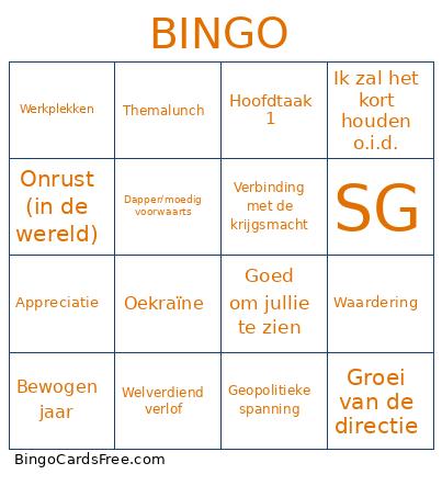 Poops Bingo Card