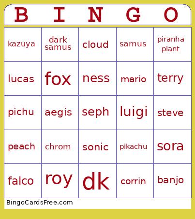 Poopy Bingo Card