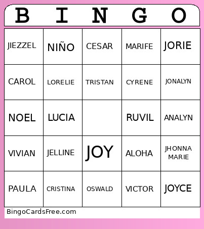 POTEN Bingo Card