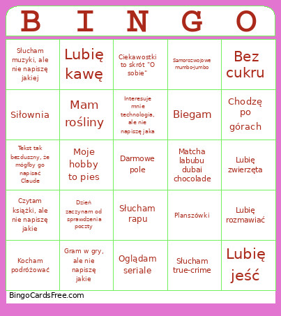 Pplns Bingo Card