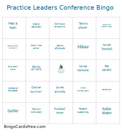 Practice Leaders Conference Bingo