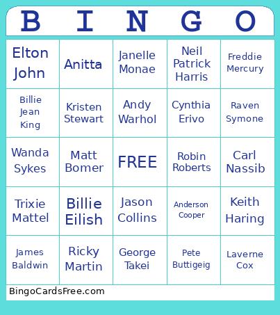 PRIDE Bingo