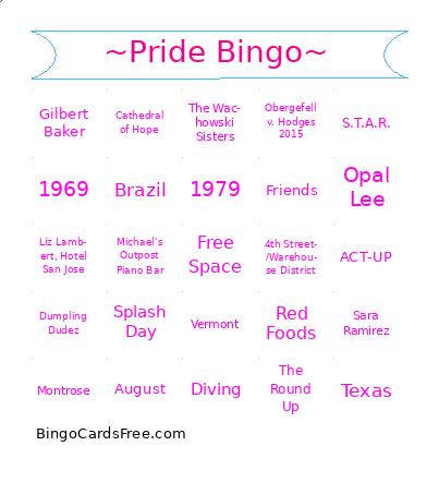 ~Pride Bingo~