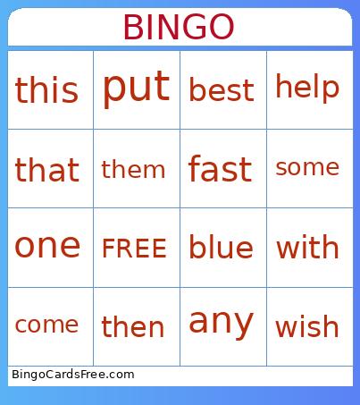 Problem Solvers - Bingo Card