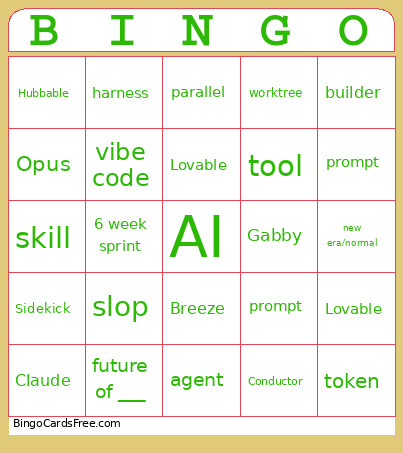 Product Pillar All Hands - June Bingo Card