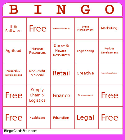Project Type Bingo Card