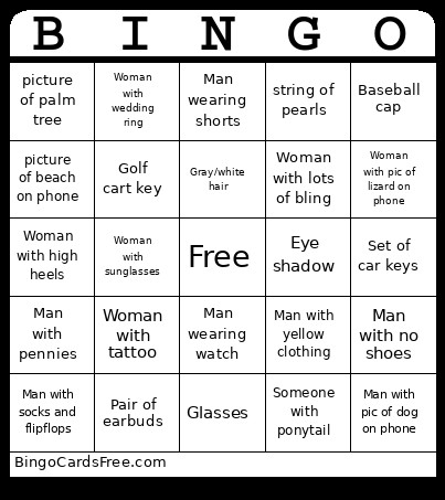 Prom '26 Bingo Card