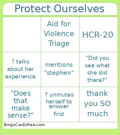 Protect Ourselves Bingo Cards Free Pdf Printable Game, Title: Protect Ourselves