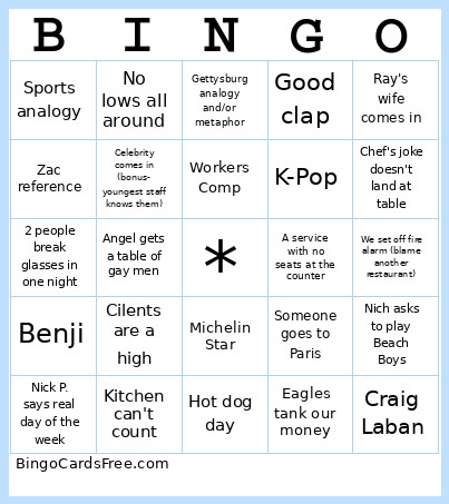 Prove Bingo Card