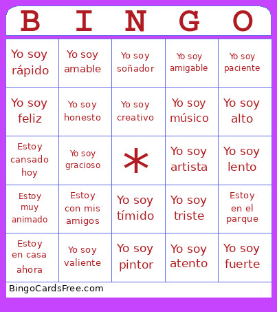 Prueba Bingo Card