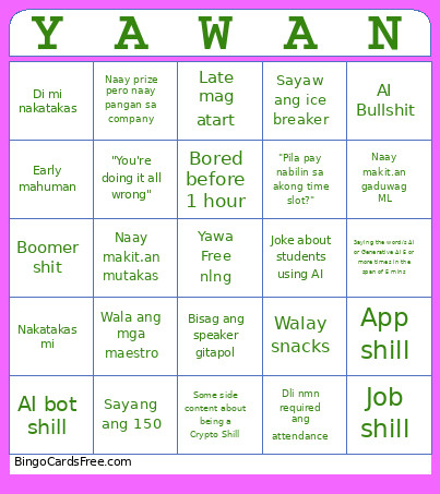 Psss 12-6 Bingo Card