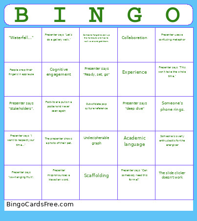 Q2 SWEL Bingo Card