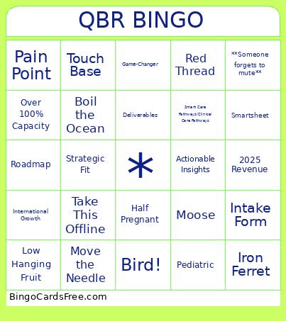 QBR BINGO