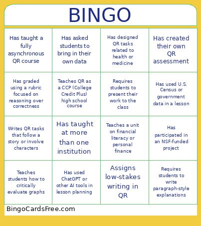 QR Ice Breaker Bingo